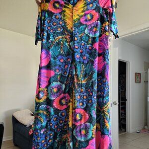 Vintage neon caftan